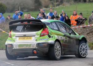 Fiesta WRC. Irish debut on the West Cork Rally 2013. Photo courtesy of:  Martin Walsh: West Cork based rally guru, journalist  and photographer.